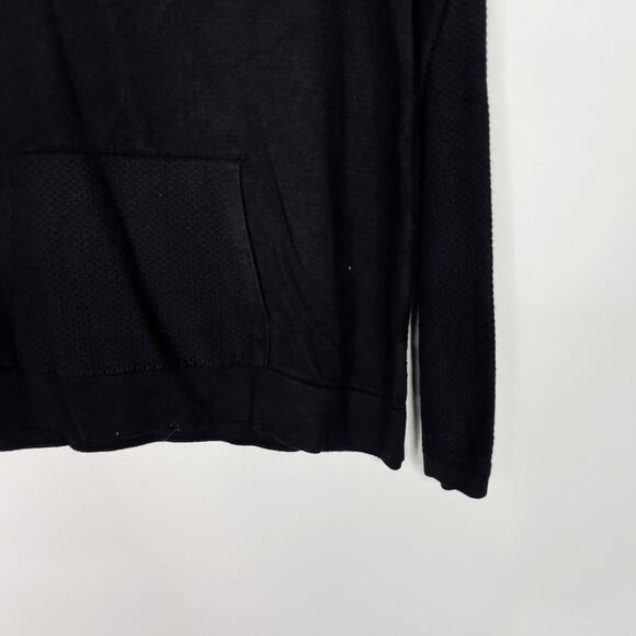 Evolution Womens Medium M Black Sweater Hoodie Knit Long Sleeve Casual Cozy - Picture 4 of 7